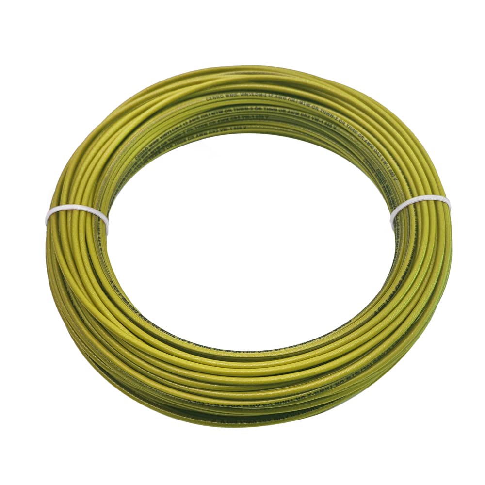 Paladin 14 AWG Gauge Insulated Stranded Copper THHN/THWN-2 Building Wire - 600 Volts Residential, Commercial, Industrial UL Listed (75 Feet, Yellow)