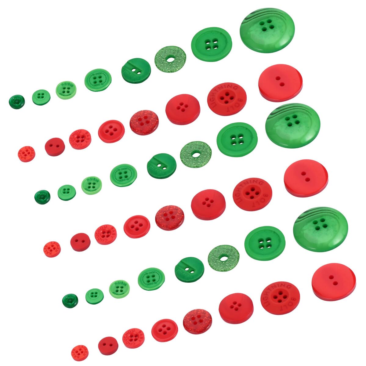 Bottoni in Resina per Cucito 1320 Pezzi, Kit Assortito