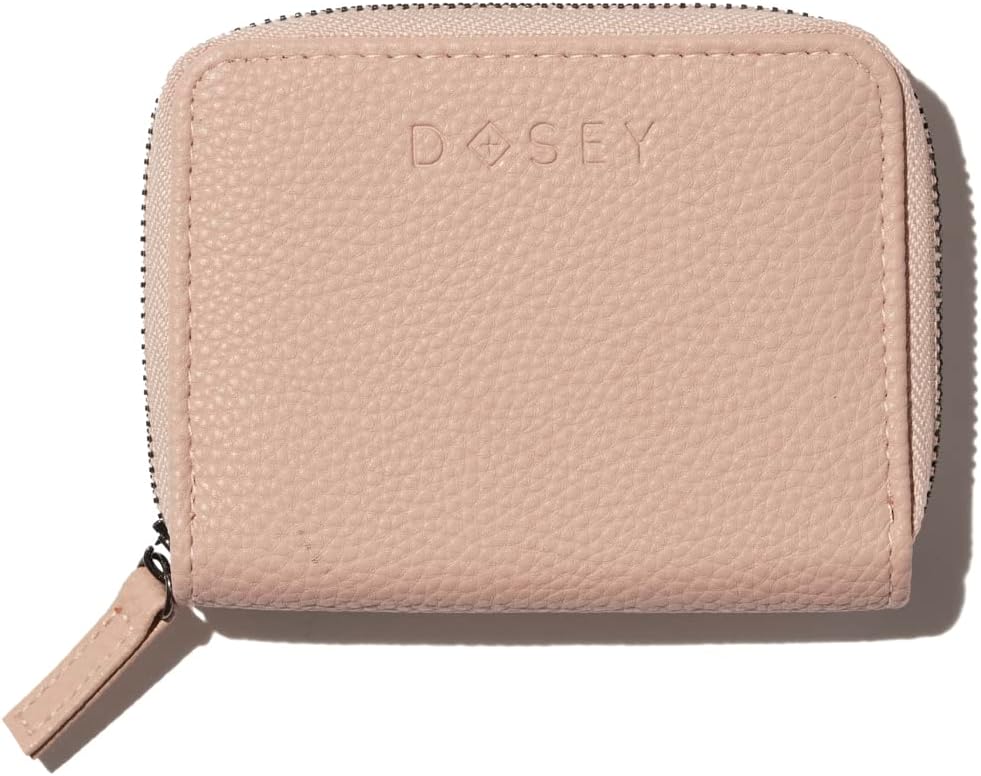 Dosey Wellness Wallet Travel Pill Organizer & EasySlide Pill Pouches Vegan Leather Pill Case