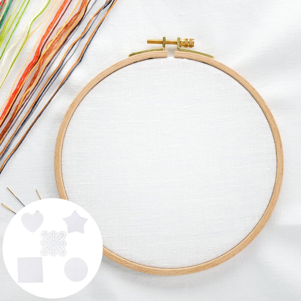 Miniatura 3 de EXCEART Paquete de 50 hojas de malla transparente para proyectos de manualidades de punto de aguja y punto de cruz, lona de plástico multiforma