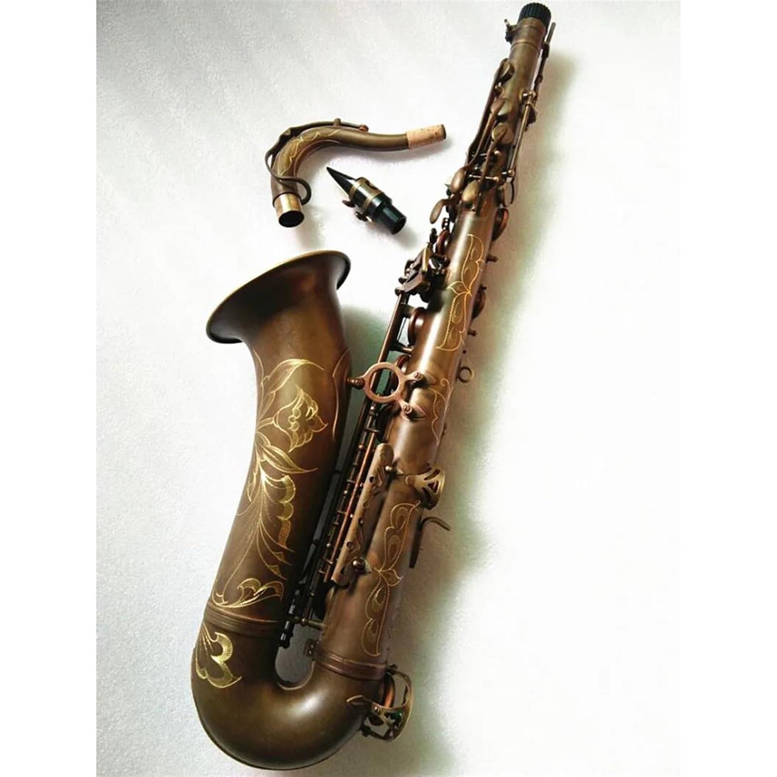 Tenor Saxophone Antique B-flat Tenor Sax Bronze With Case