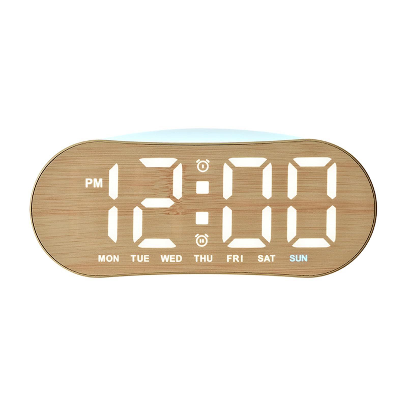 Msioytog A Children Bedside Digital Larm Clock With Temperature Date Display Nd Quiet Movement Design Tmospheres Night Light Led Electronic Larm Clock