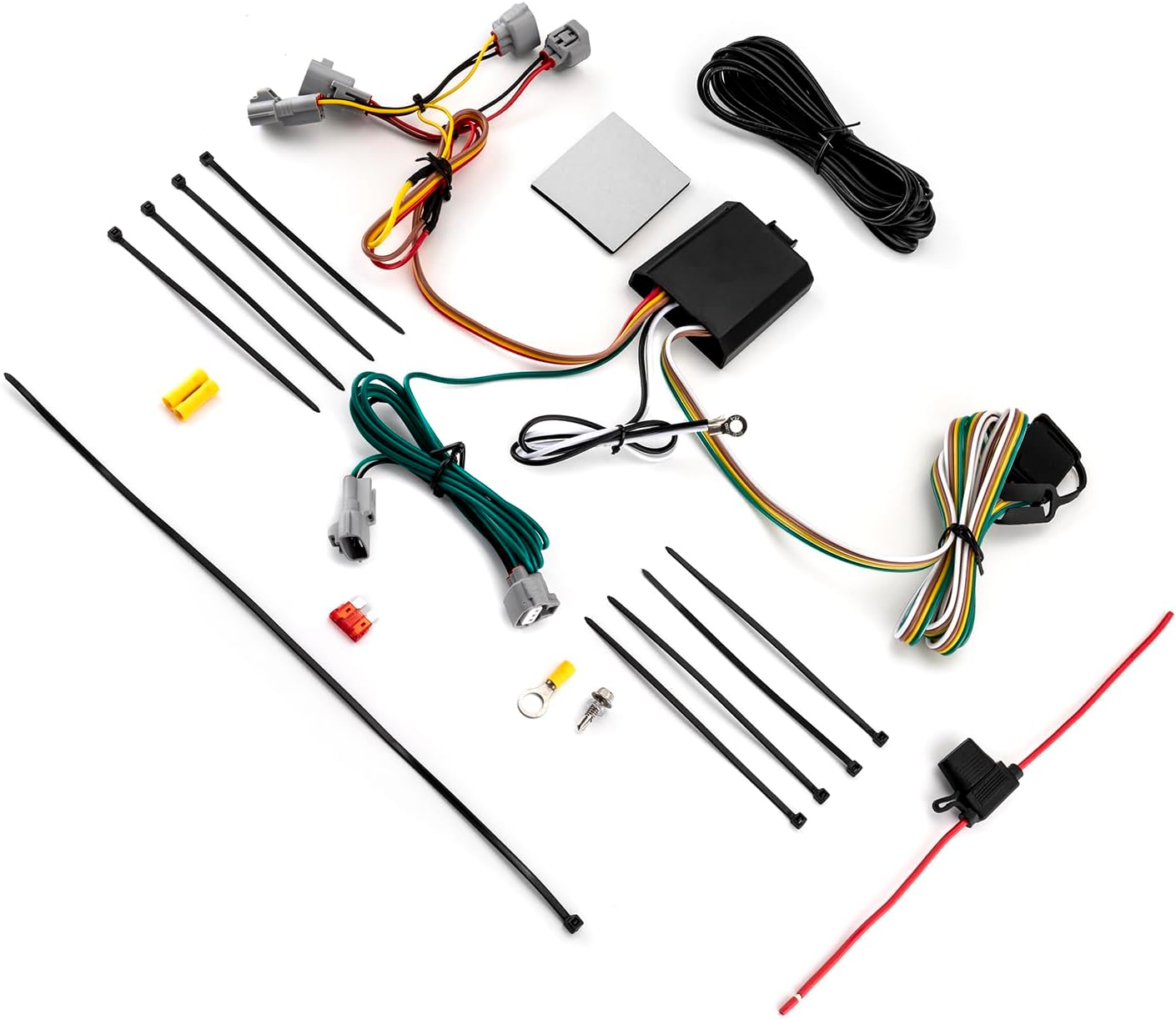 WeiSen Custom 4-Pin Trailer Wiring Harness Tow Hitch Wiring Harness Compatible with Toyota Tacoma 2016-2023