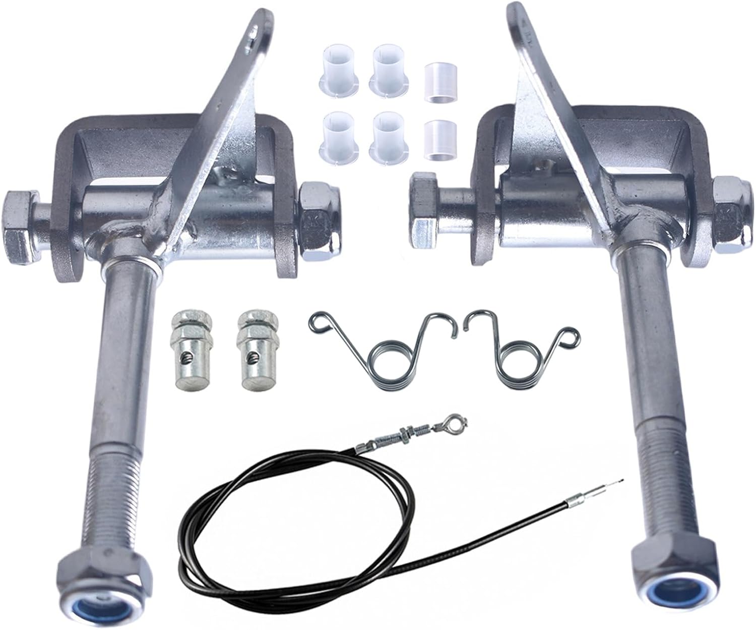 Go Kart Steering Spindle Bracket and 71" Throttle Cable Kit For Predator 212cc 196cc 6.5hp 420cc 301cc 13hp 15hp For manco azusa yerf-dog Right Left 4-1/2" Long 5/8" Axle