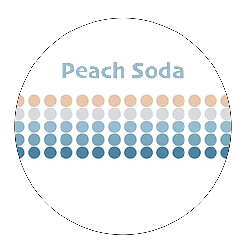 Miniatura 2 de YUBBAEX Morandi - Calcomanías redondas de cinta washi de 516 pulgadas, 1250 puntos para planificador de diario de vias, álbumes de recortes, 2 38