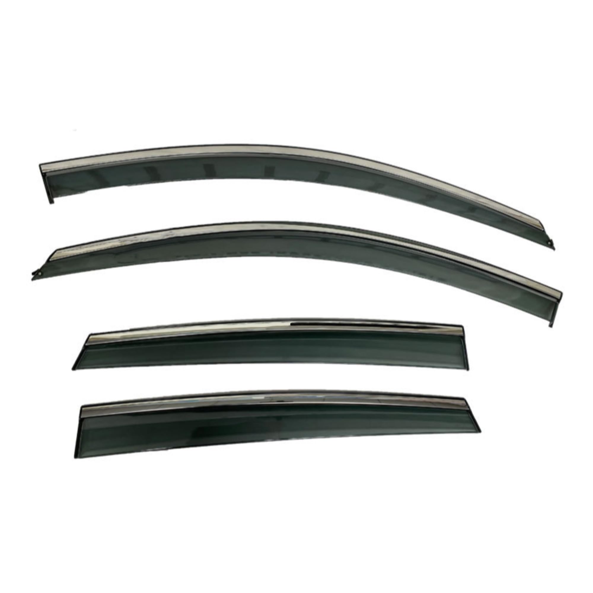 Noheeu Black Car Styling Side Window Visors Cover Rain Eyebrow Guards Wind Deflectors Trim For Honda For Pilot 2016-2021(Black)