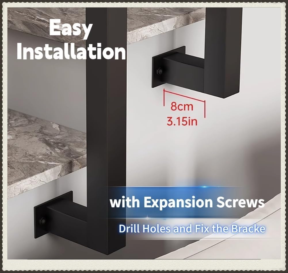 Ringhiera Per Scale Regolabile In Metallo - Altezza 40-240 Cm, Montaggio A Parete/Soffitto - Bianco, Design Moderno