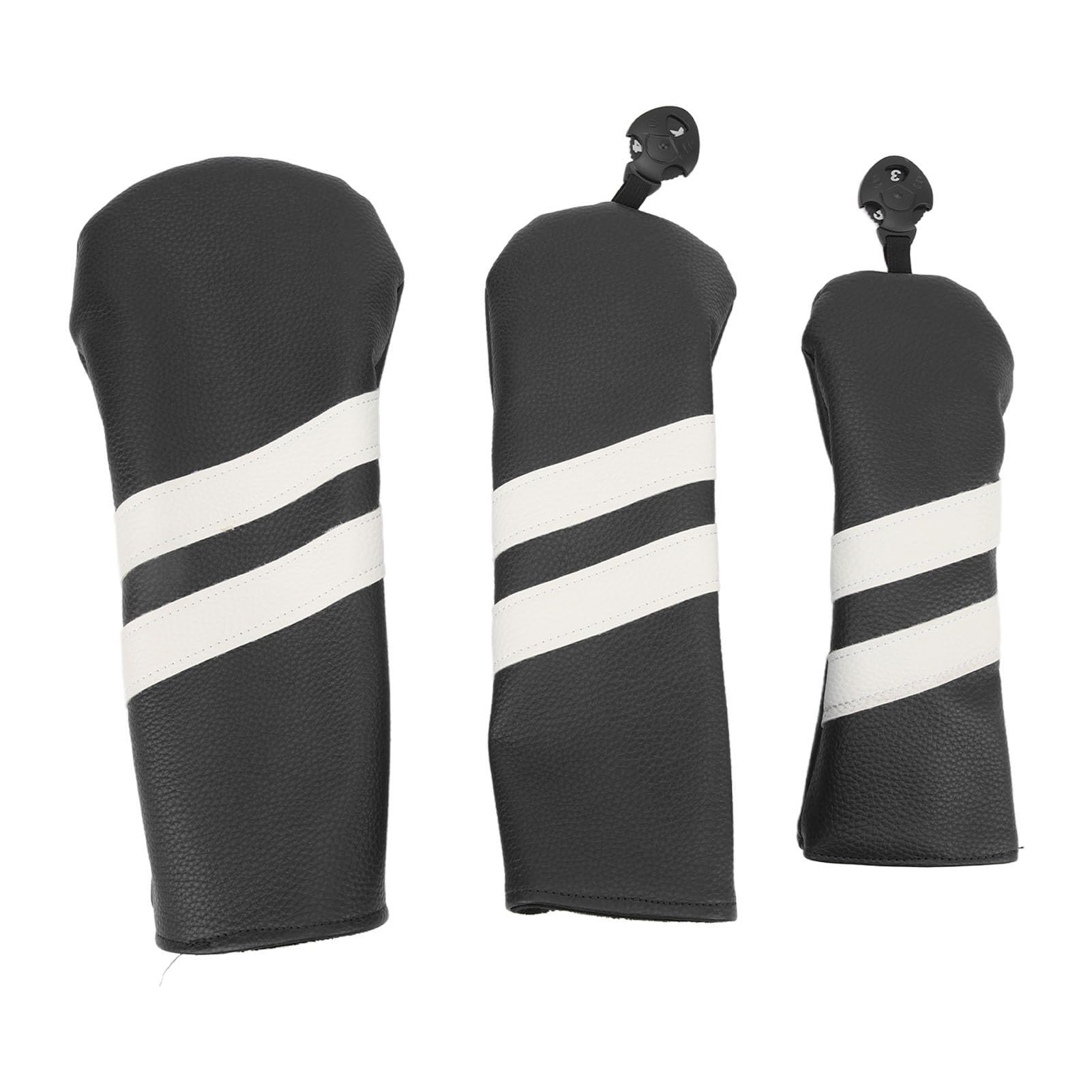 Club Headcover PU Club umfasst Wood Fairway Hybrid Rotatable Label 3 Size Club Protector für Sport im Freien