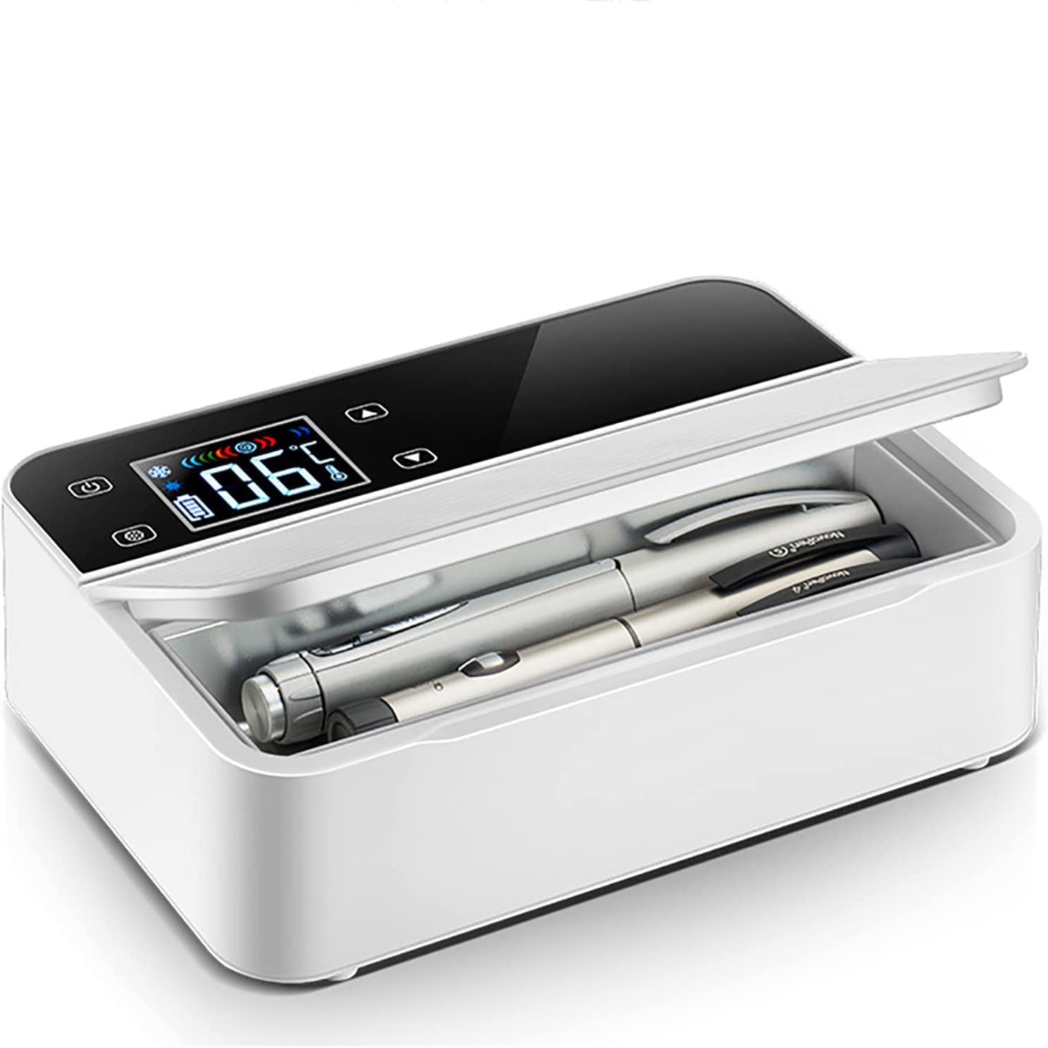 Mini Caja fría Recargable por USB, Nevera portátil para insulina, Medicina, refrigerador de Temperatura Constante para Coche
