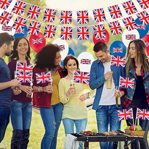 Décoration Coupe du monde 2026 durable avec grand drapeau anglais