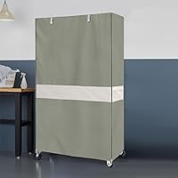 Vista 7 de Funda impermeable para estante de alambre resistente, protector de estantería de almacenamiento de garaje, ajuste universal de 30 x 14 x 62 Verde