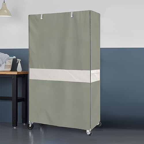 Miniatura 7 de Funda impermeable para estante de alambre resistente, protector de estantería de almacenamiento de garaje, ajuste universal de 36 x 18 x 72