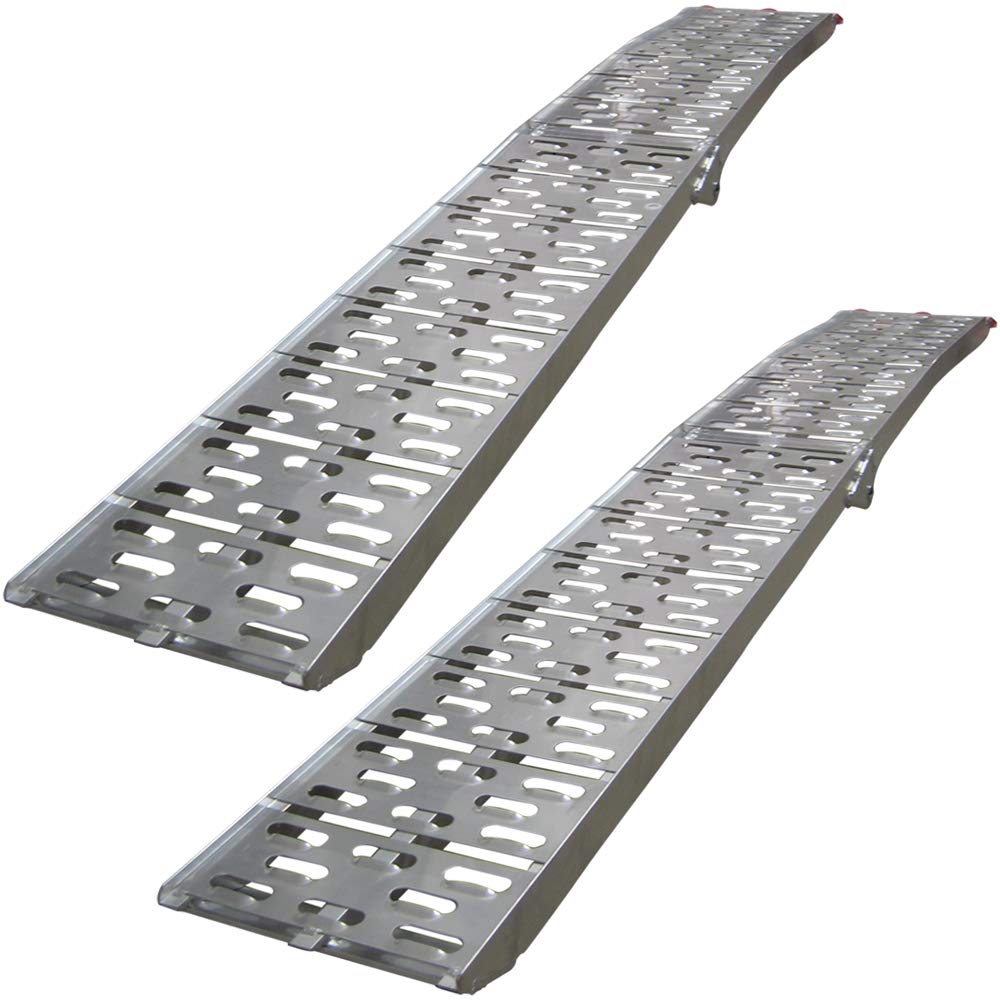 2er Set Grafner Alu Auffahrrampe Rampe 680 kg klappbar Set Motorradrampe Rampe Motorrad Quad Rasenmäher