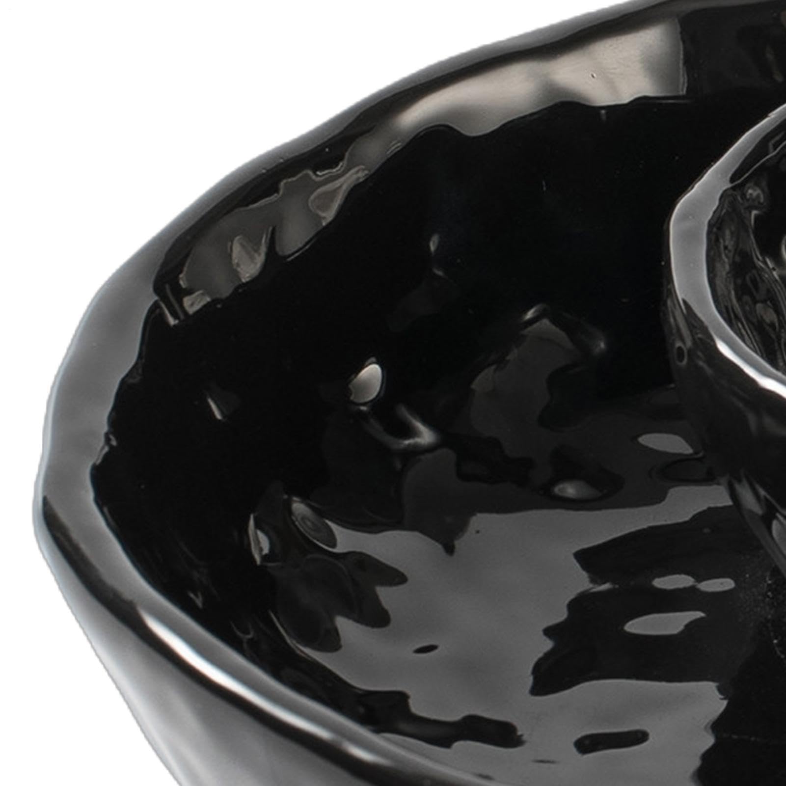 Miseczki do dipów małe ceramiczne czaszki Halloween upiorne dekoracyjne
