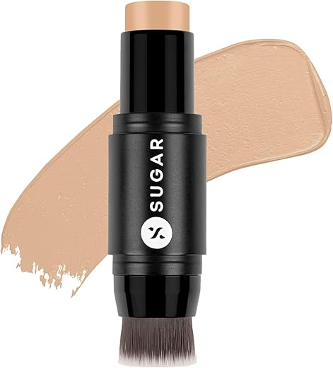 SUGAR Cosmetics Ace Of Face Foundation Stick with In-Built Brush | Lasts 24hrs | Full Coverage Foundation for Women| 7gm – 30 Chococcino