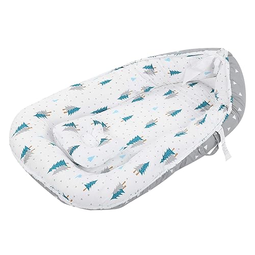 Tumbona portátil para dormir de bebé, cama biónica para recién nacidos, cuna con almohada suave para viajes, dormitorio, artículos esenciales para