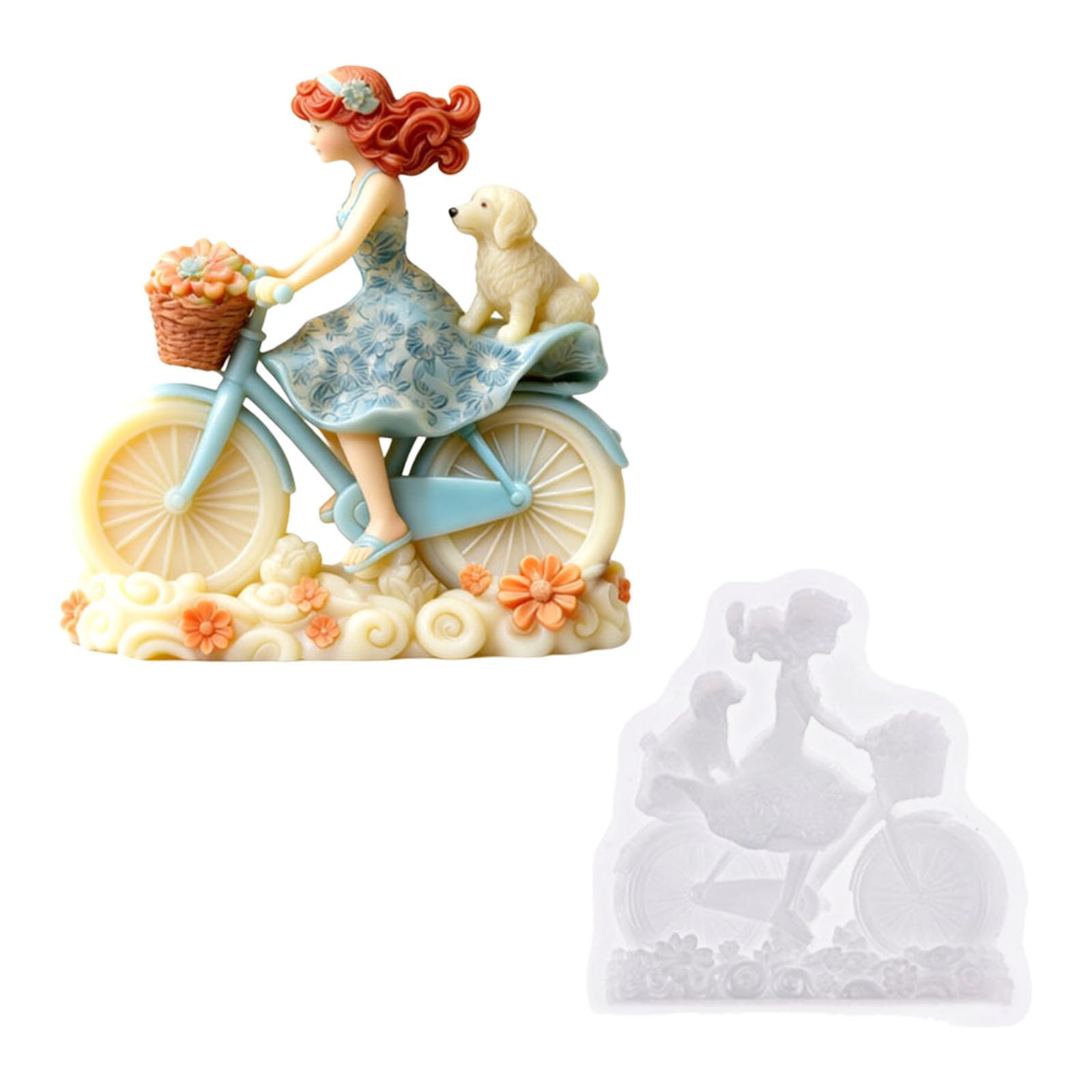 Yjcnelcr Detailed Cycling Themed Silicone Ideal for Creative Soap and Dessert Making Candlewax