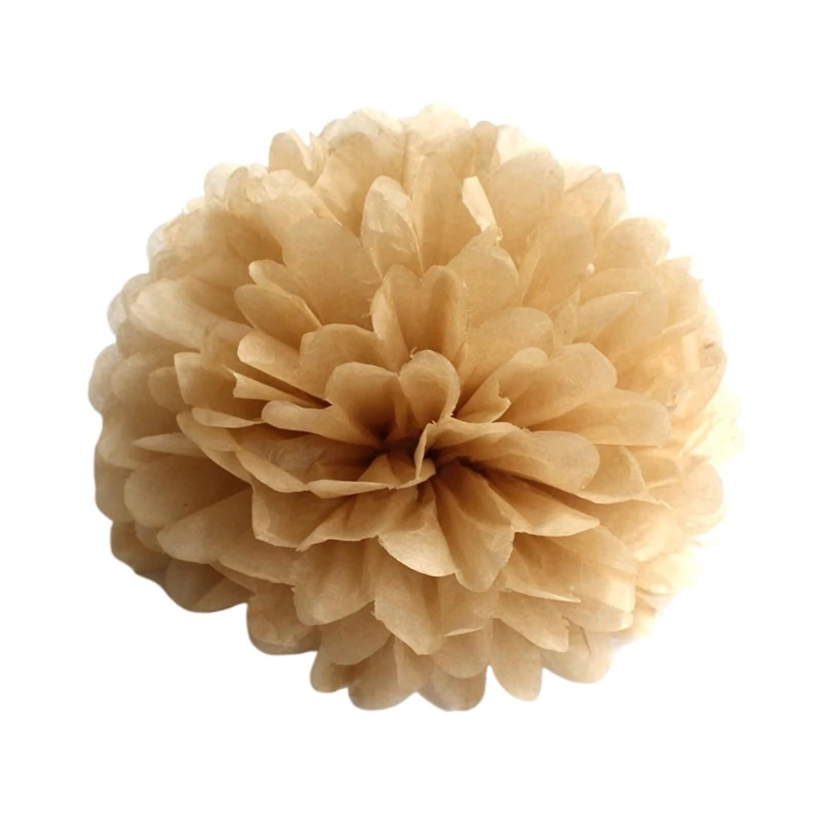 Paper Lanterns 5pcs 10/15/20/25/30/35CM Paper Pom Poms for Wedding Ball Pompoms Birthday Party Supplies Home Decoration(Khaki,35cm)