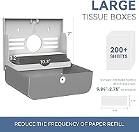 Vista 2 de Dispensador de toallas de papel para montaje en pared, adhesivo sin perforación, multipliegue, triple pliegue C, dispensador comercial de toallas