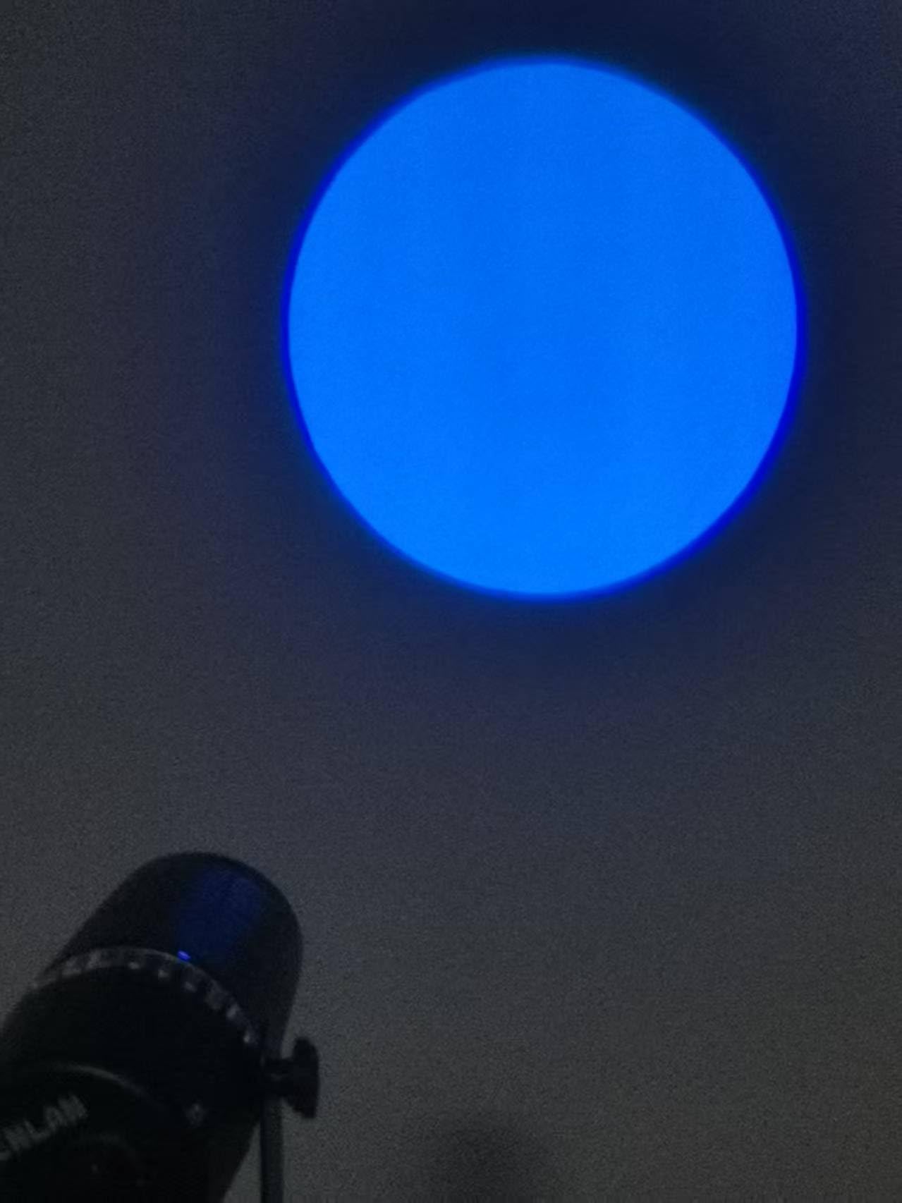 Faretto SENLAN LED 9W RGB 3-in-1 pin spot light con gobo - Per palcoscenico, con telecomando a infrarossi
