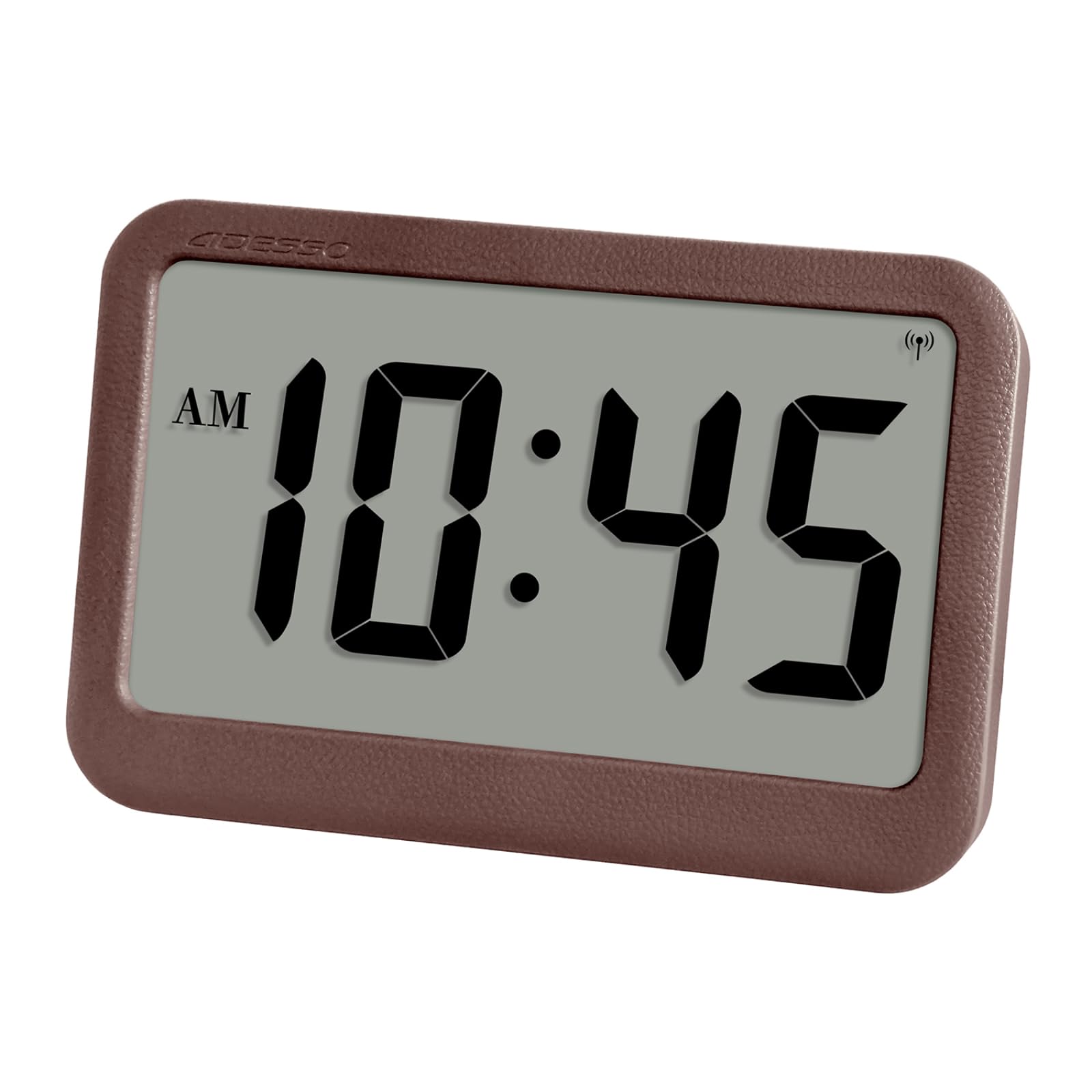 Amazon.co.jp: ADESSO(アデッソ) デジタル電波時計 革風デザイン