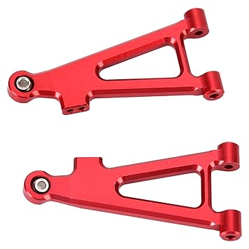 Front Lower Suspension Arm, Suspension Arms Replacement High Hardness Durable Sturdy Lightweight Compact Red Color for HBX 16889 1/16 RC Car