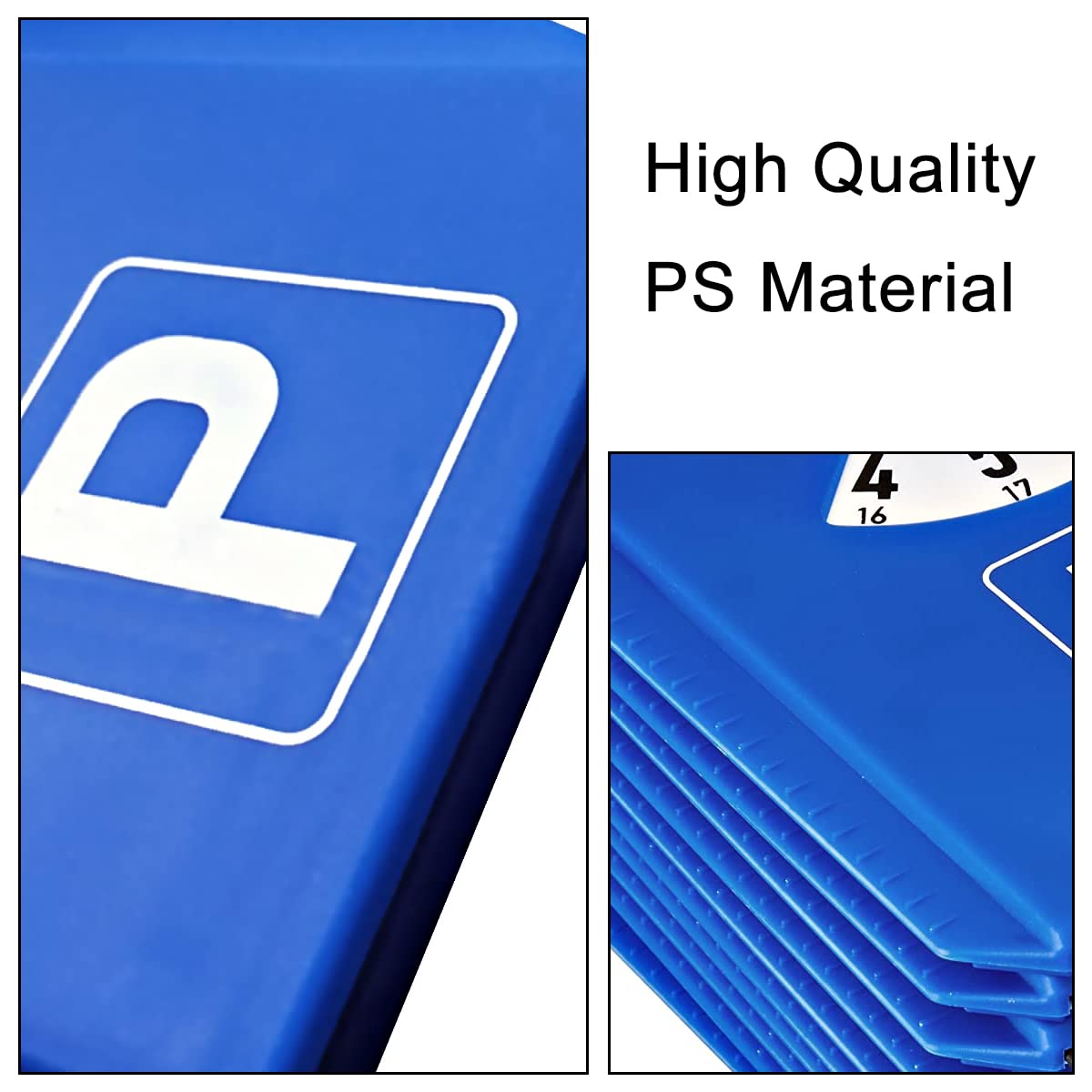 Parking Disc With Ice Scraper, 2 Pieces, In Blue, Eight Languages