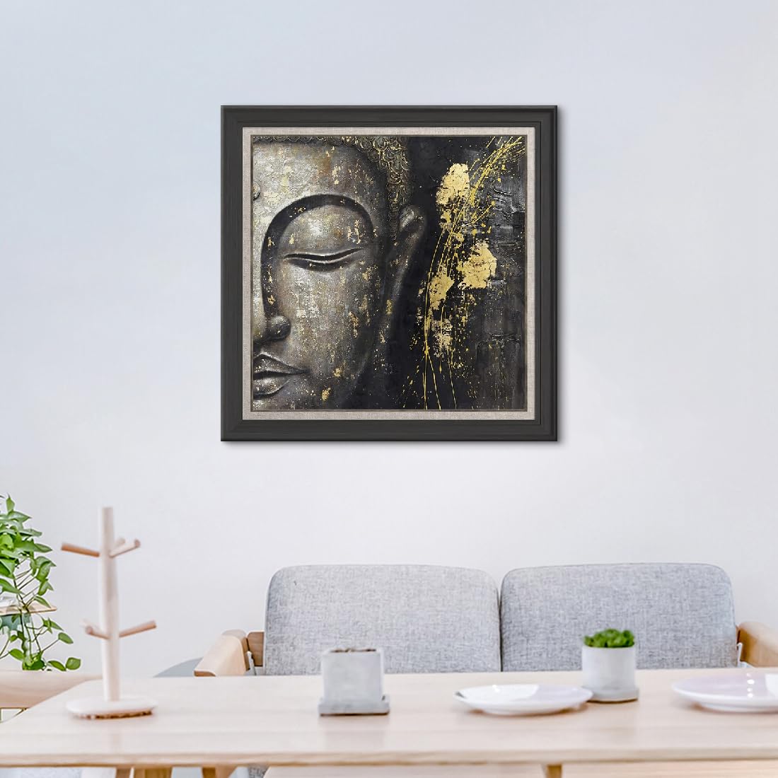 Amazon.co.jp: 1枚アートパネル 仏像 飾り絵 モダン アート ソリッド 