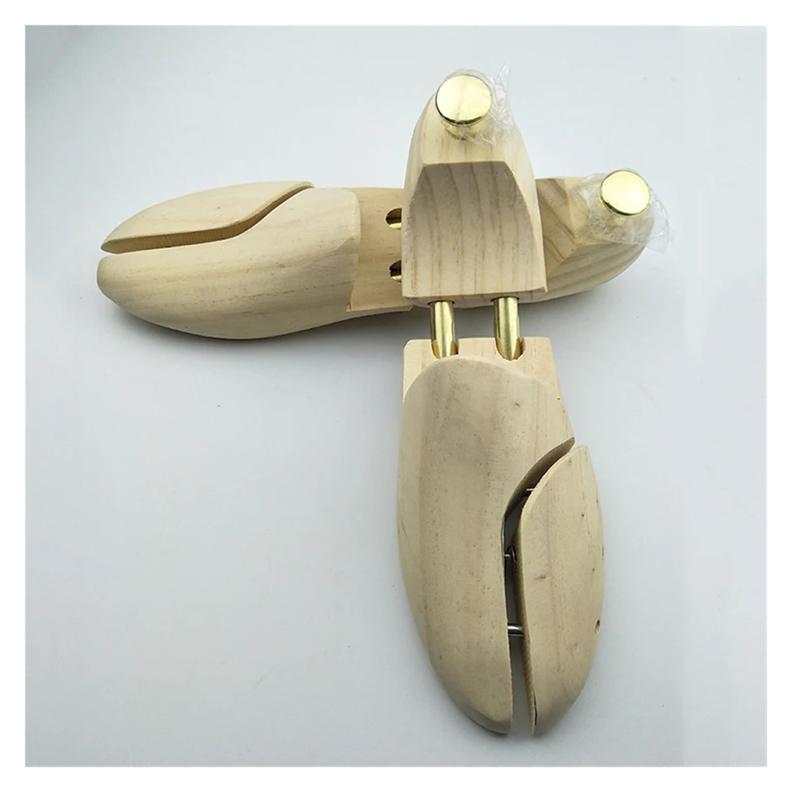 Árbol de zapatos for hombre, dispositivo soporte ajustable for modelador, resorte madera maciza doble tubo