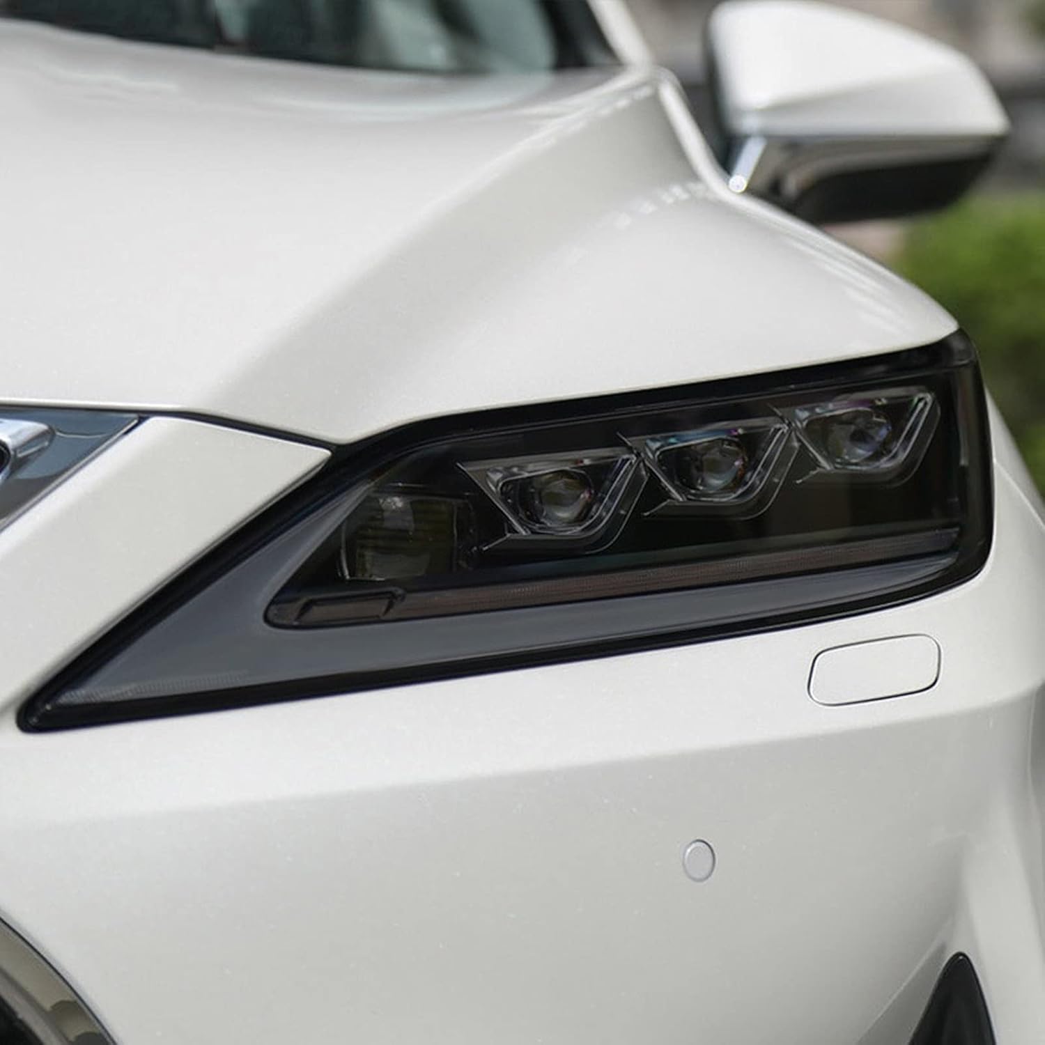 Samlng Blackened Car Front Light Film For Lexus Rx 2020 2021 Rx350 Rx450h 2 Pcs Car Headlight Protective Film Smoked Black Tint Wrap Vinyl Transparent Tpu Sticker
