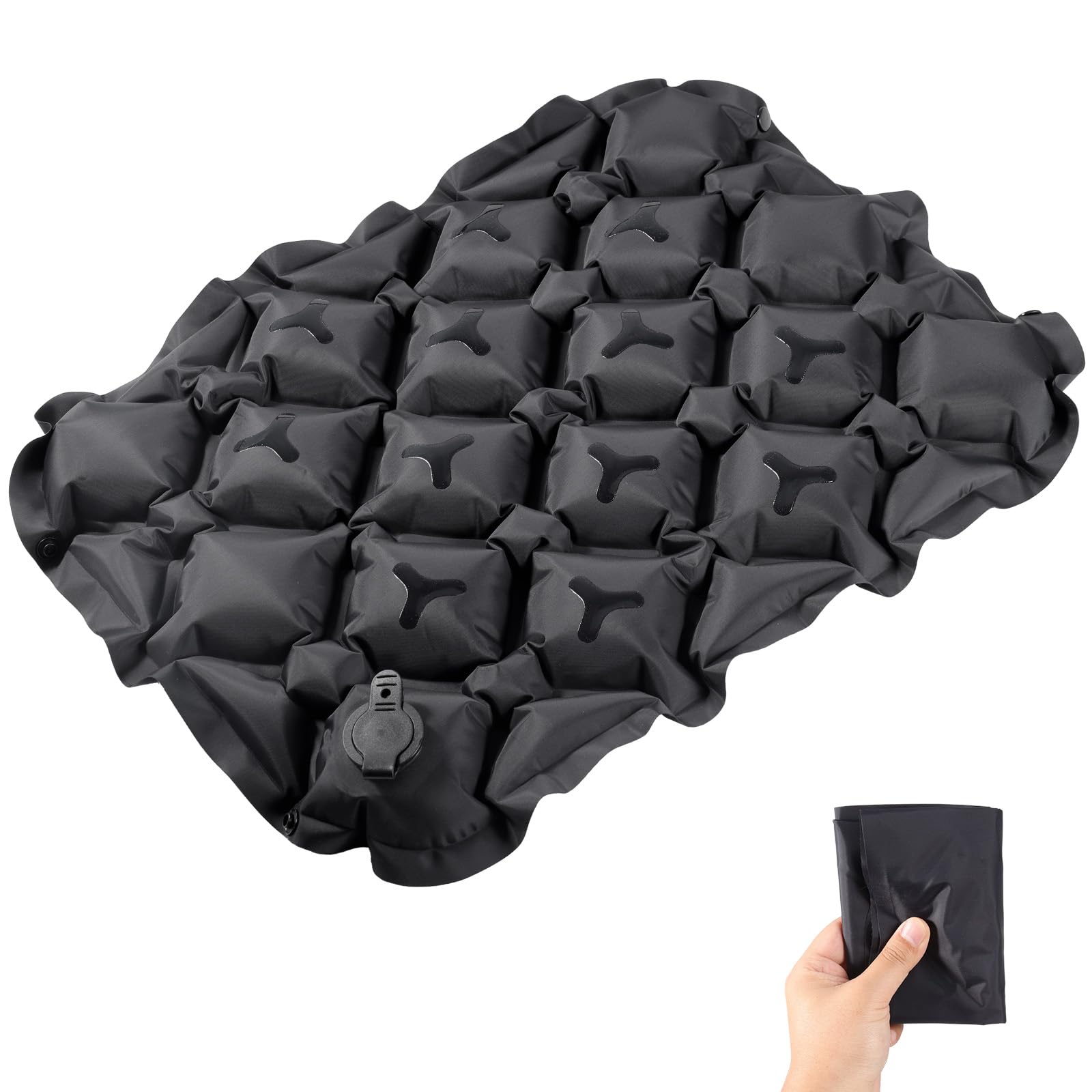 KINGTLE Inflatable Seat Cushion, Travel Air Pad with Bag, Camping Mat — image 1