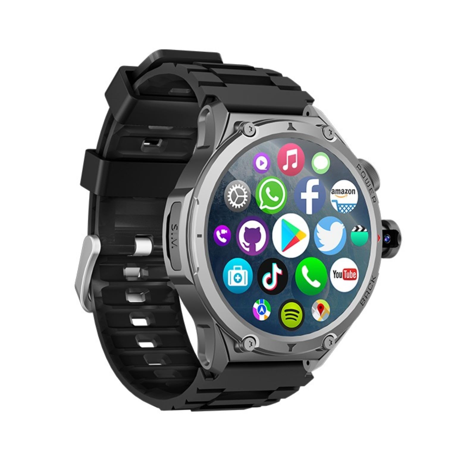 4G SIM Card Android 9.0 200W HD 180 ° che gira l'orologio astuto della macchina fotografica, regalo eccellente