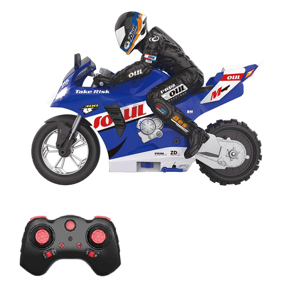 Jemora Ferngesteuertes Stunt-Motorrad, selbstbalancierendes Stunt-Motorrad, 1/6, 2,4 G, ferngesteuertes Motorrad, das Sich an Ort und Stelle dreht/selbststabilisierende /360°-Drift