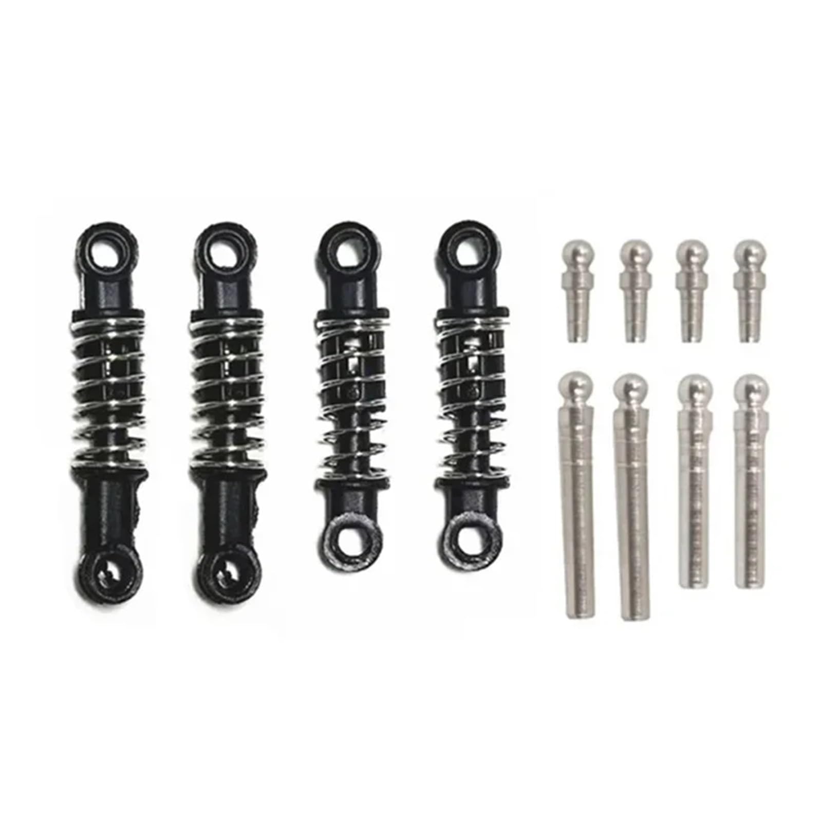 Genérico para Ldrc A86 LD1801 LD1802 LD1803 LD1804 A01 A02 1/18 4 Uds Amortiguador Delantero Y Trasero Piezas Mejora De Coche RC Piezas Coche RC
