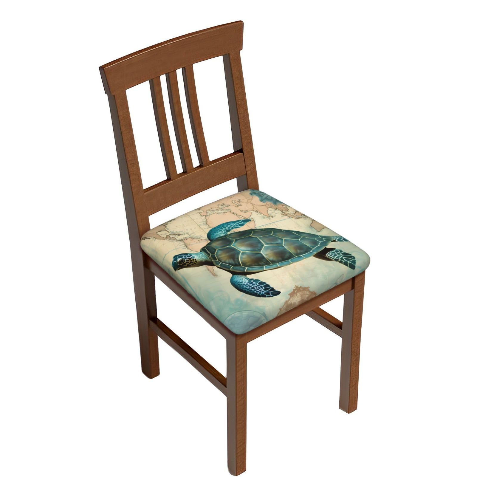 hsbolediy Ocean Turtle Sea Animal Dining Square Chair Seat Covers 16.9