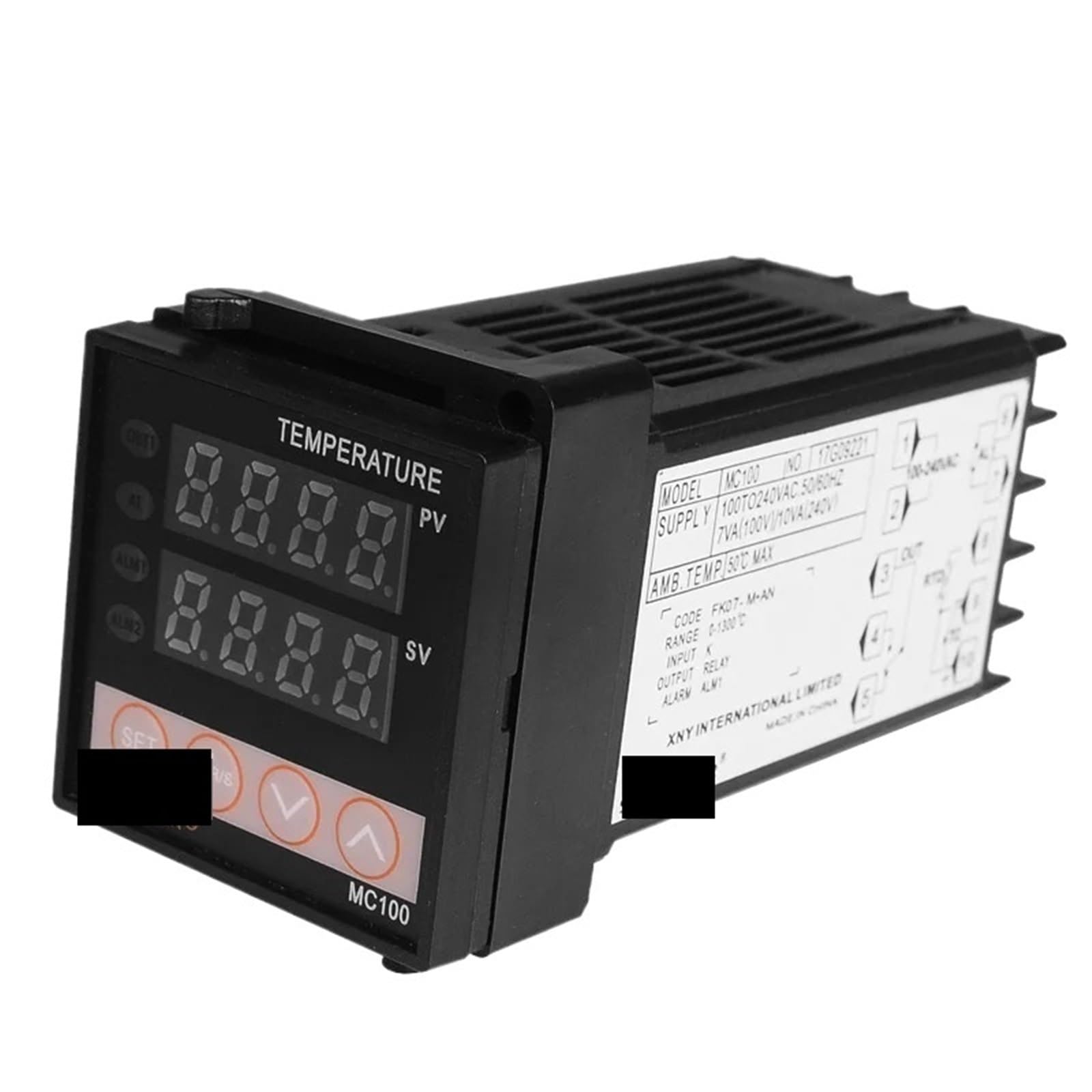 1 Uds. Entrada de termostato PT100 K termopar Digital PID controlador de temperatura regulador salida de relé(SSR Output)