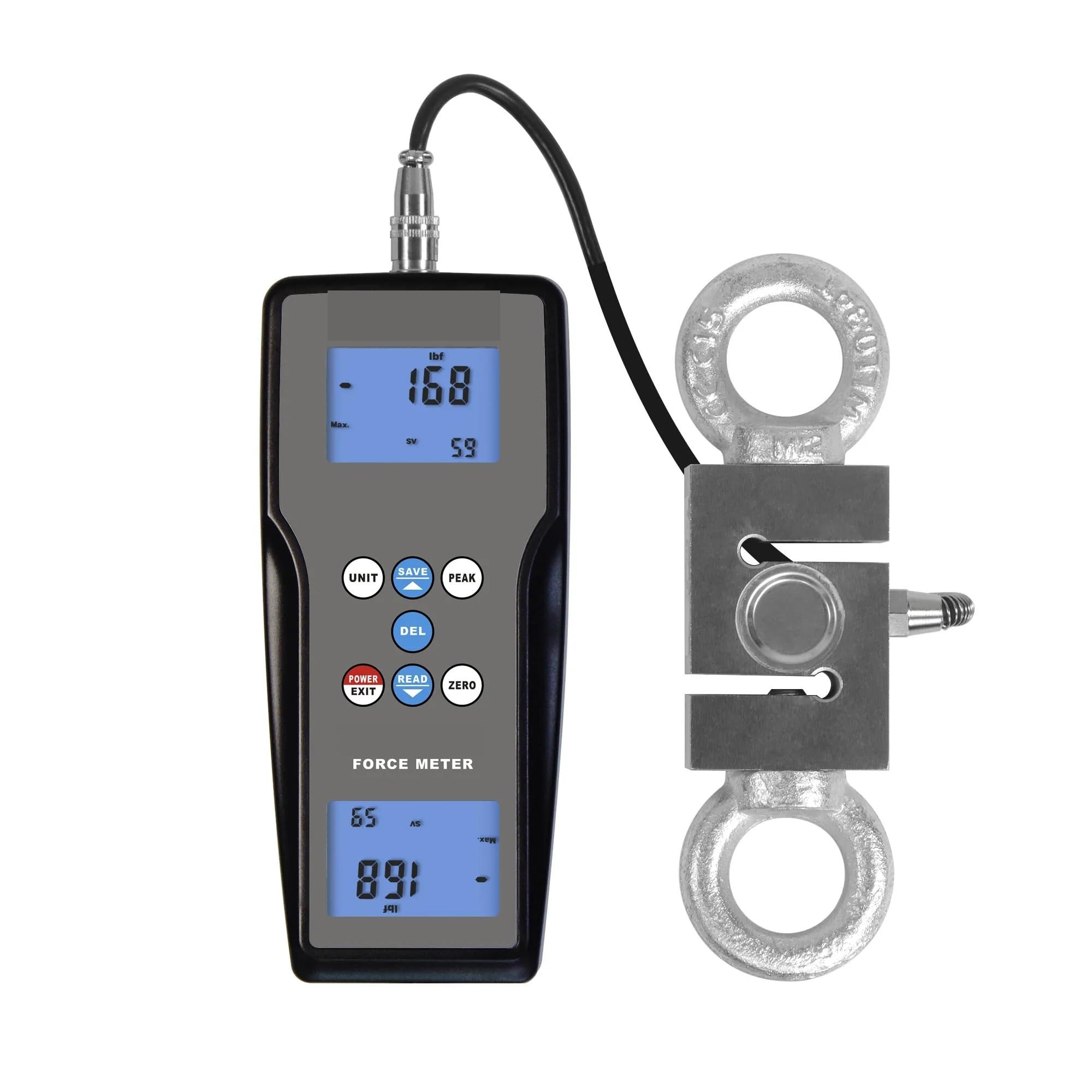 Cyfrowy dynamometr FM-207-1000K Tester wytrzymałości na rozciąganie ± 1000kgf Maszyna do badania niszczącego siły wstawiania i wyciągania
