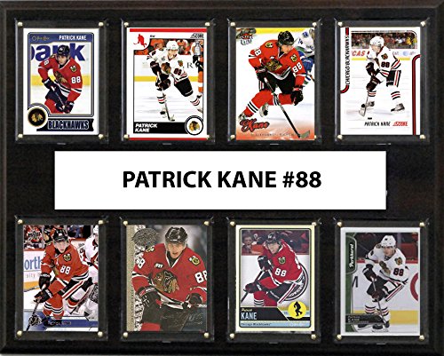 NHL Chicago Blackhawks Men's Patrick Kane 8-Card Plaque, Brown