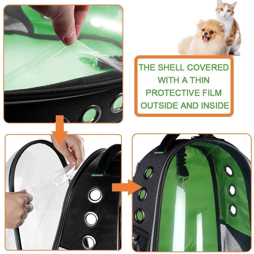 Katze Rucksack, große Haustierträger-Rucksack-Blase, Hunde-Rucksack-Träger für kleine Hunde, tragbare Tragetasche für Katze & Kaninchen, Fluggesellschaft genehmigt wasserdichte Haustier-Tragetas
