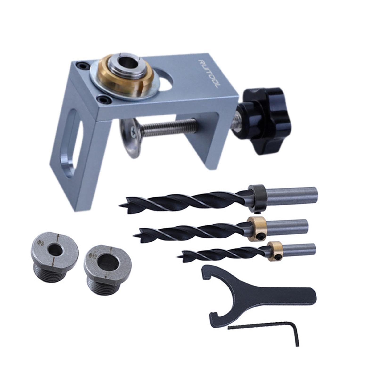 Pixzcsa Accurate Woodworking Jig Set Practical Features Self Centering Dowel Jig Made Aluminum Alloy And Stainless Steel For Reliable Performance Self