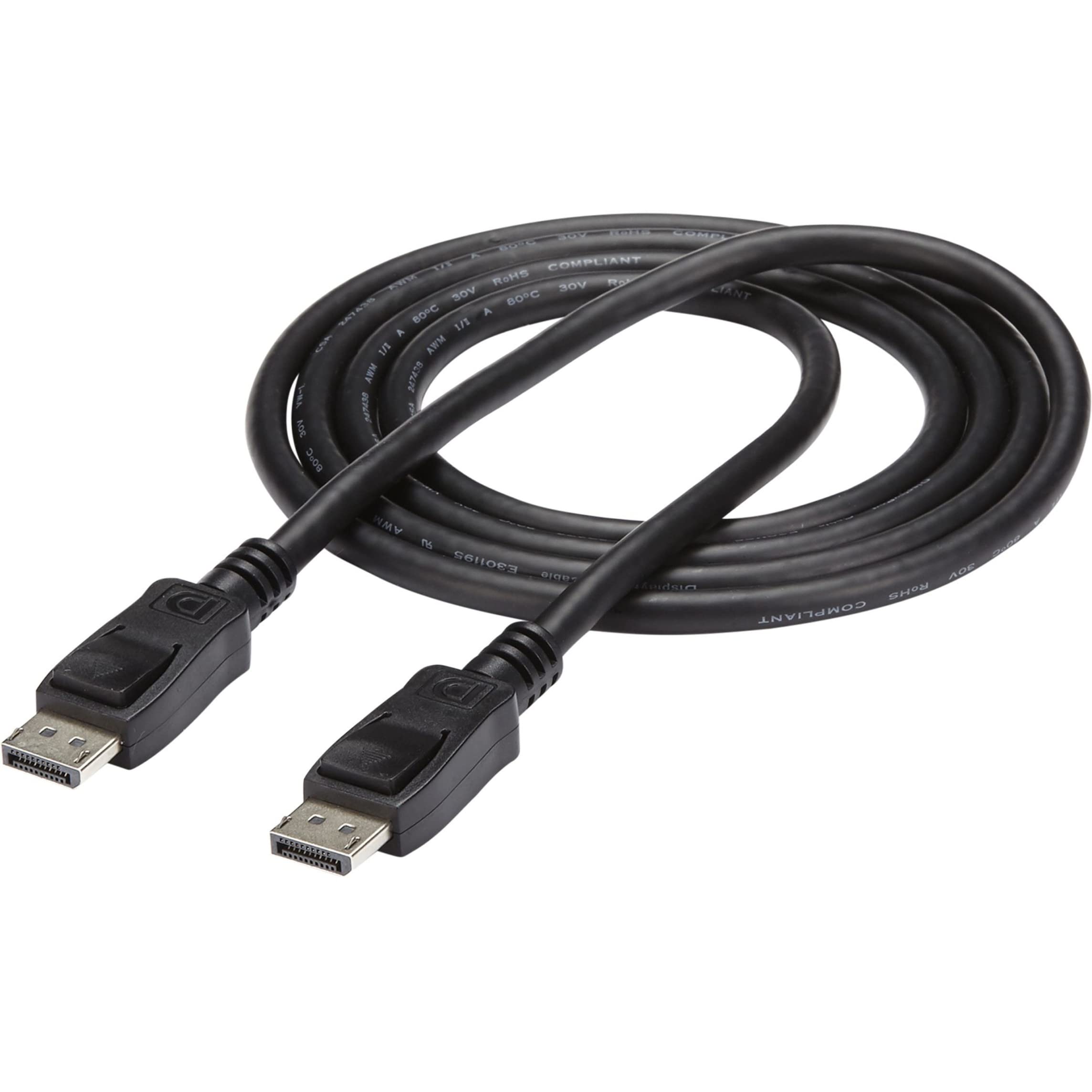 StarTech.com Cavo DisplayPort 1.2 da 2 m, confezione da 10, cavo DisplayPort certificato VESA 4K x 2K, UHD, cavo DP per monitor, con chiusure