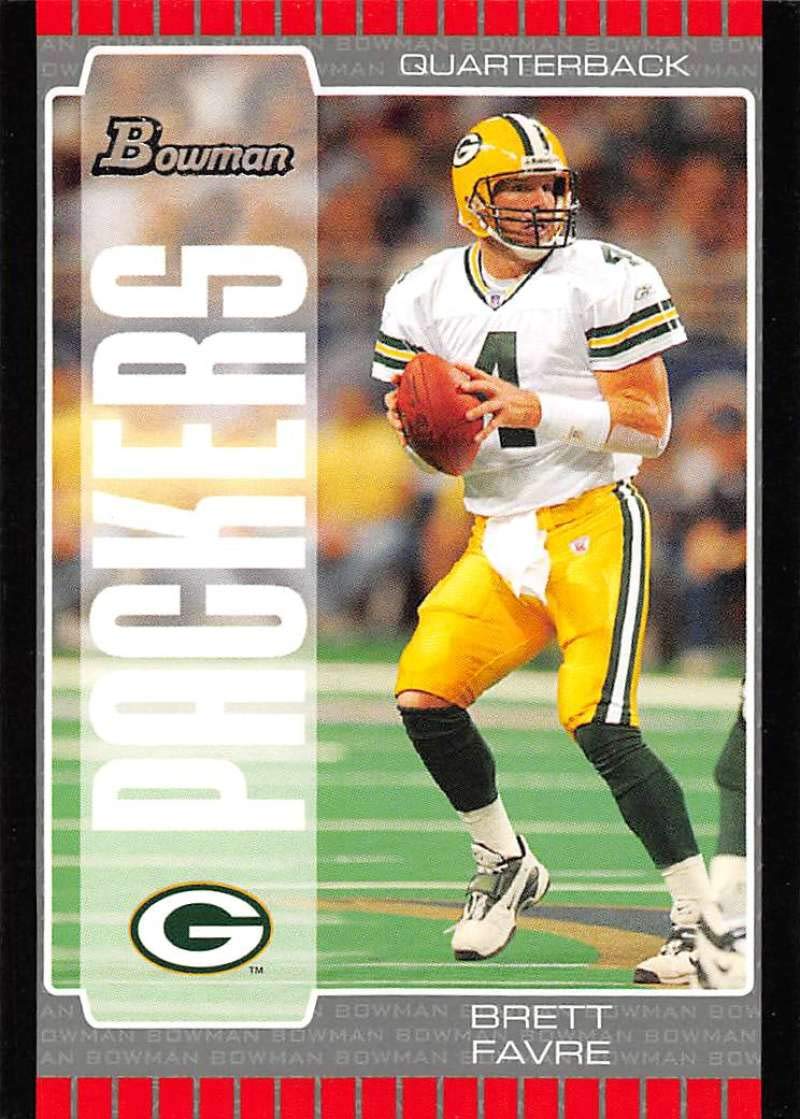 Amazon.com: 2005 Bowman Football #24 Brett Favre Green Bay Packers Official  NFL Trading Card From Topps : Collectibles & Fine Art