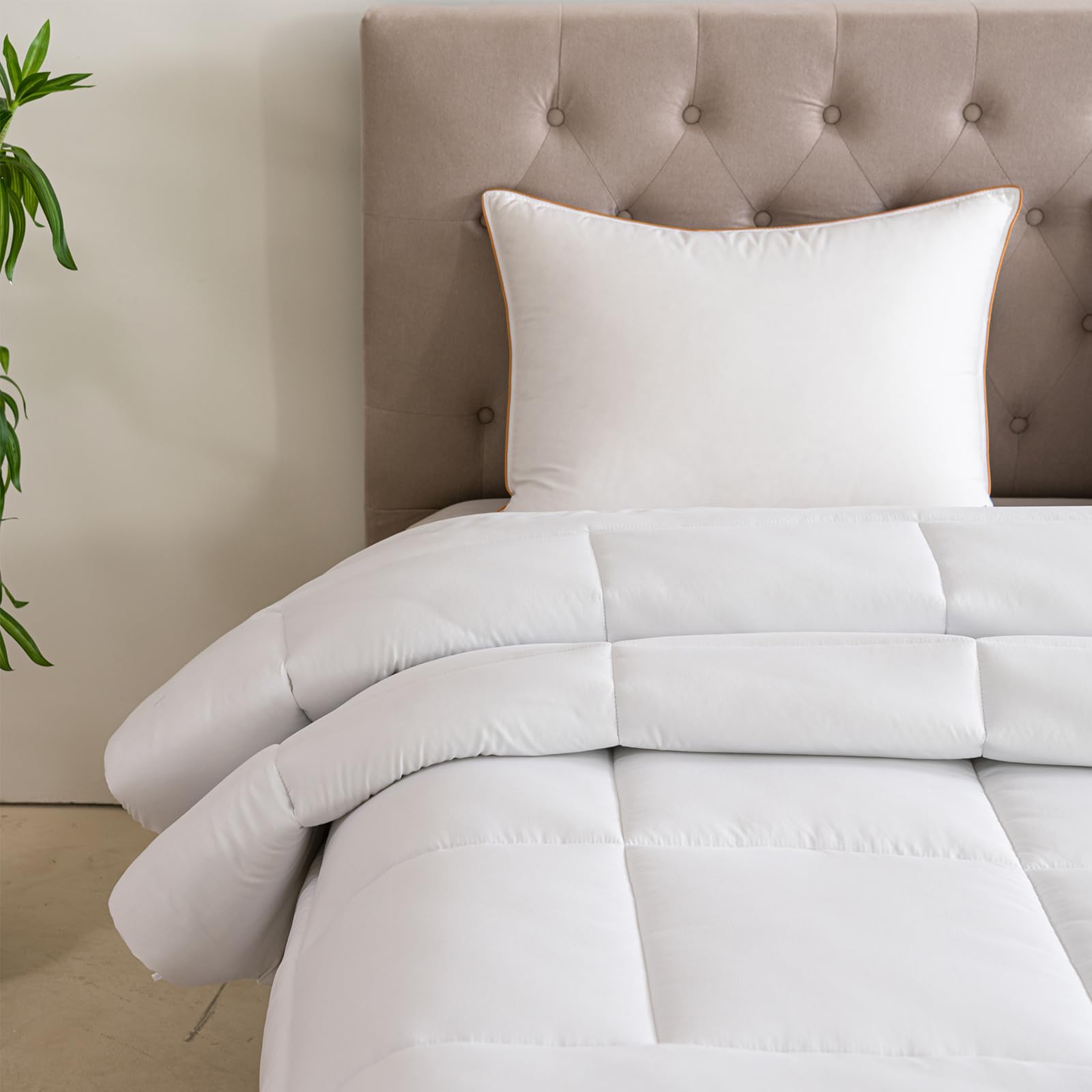 Good Nite Winterdecke 200×200 cm, 460GSM, Microfaser, Warm und Weich, Weiß