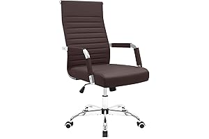 Furmax Ribbed PU Leather Office Chair: Ergonomic Comfort for Modern Workspaces