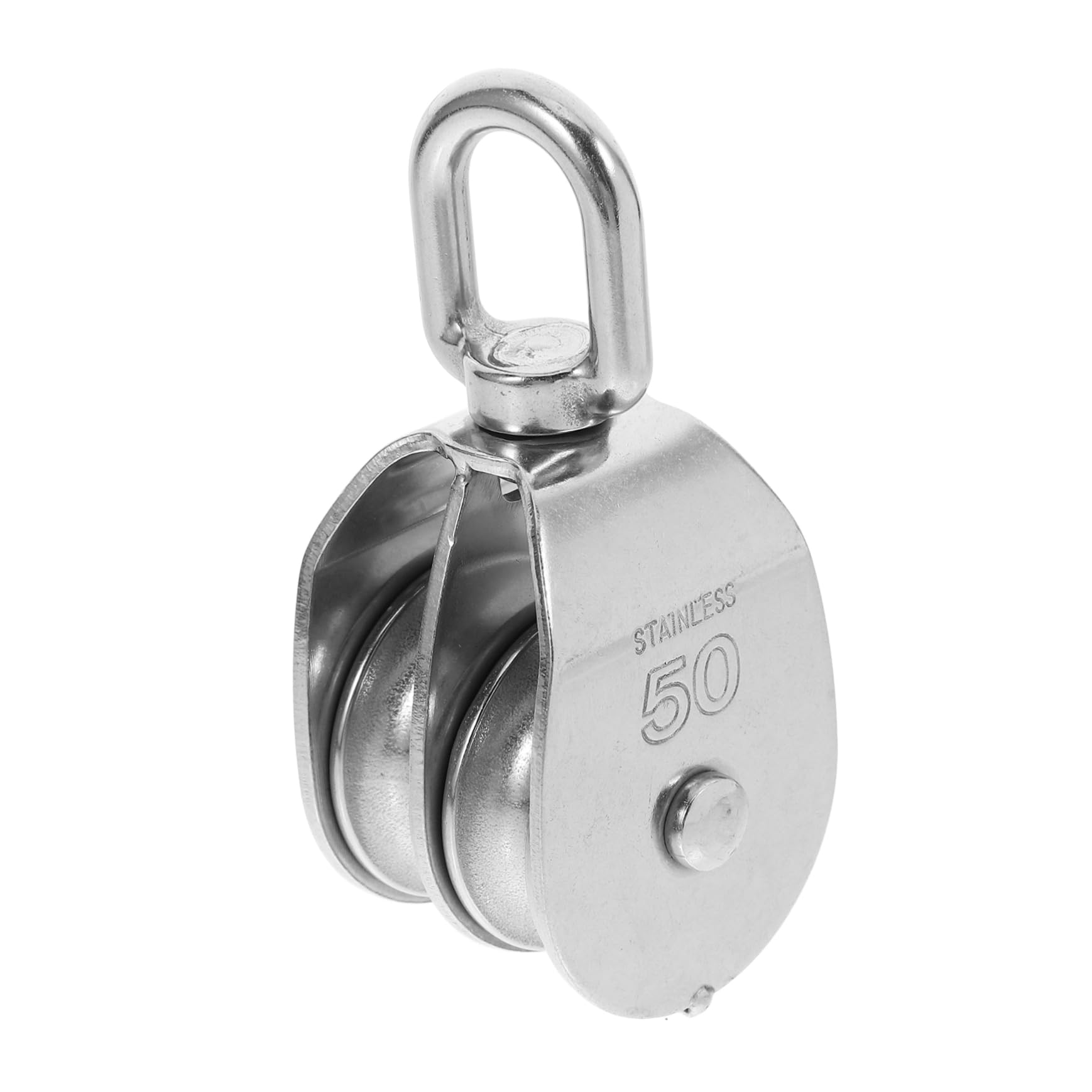 ULTECHNOVO 3 Pz Blocco Carrucola Regolabile Catena Tenditore Paranco Sollevamento Pesi Ruota Flessibile Puleggia Da Palestra Aste Portabandiera All'aperto Gancio Acciaio Inossidabile Silver