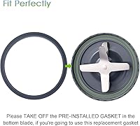 Vista 3 de 2 paquetes de cuchilla extractora de repuesto para licuadora NutriBullet 600w Pro 900w