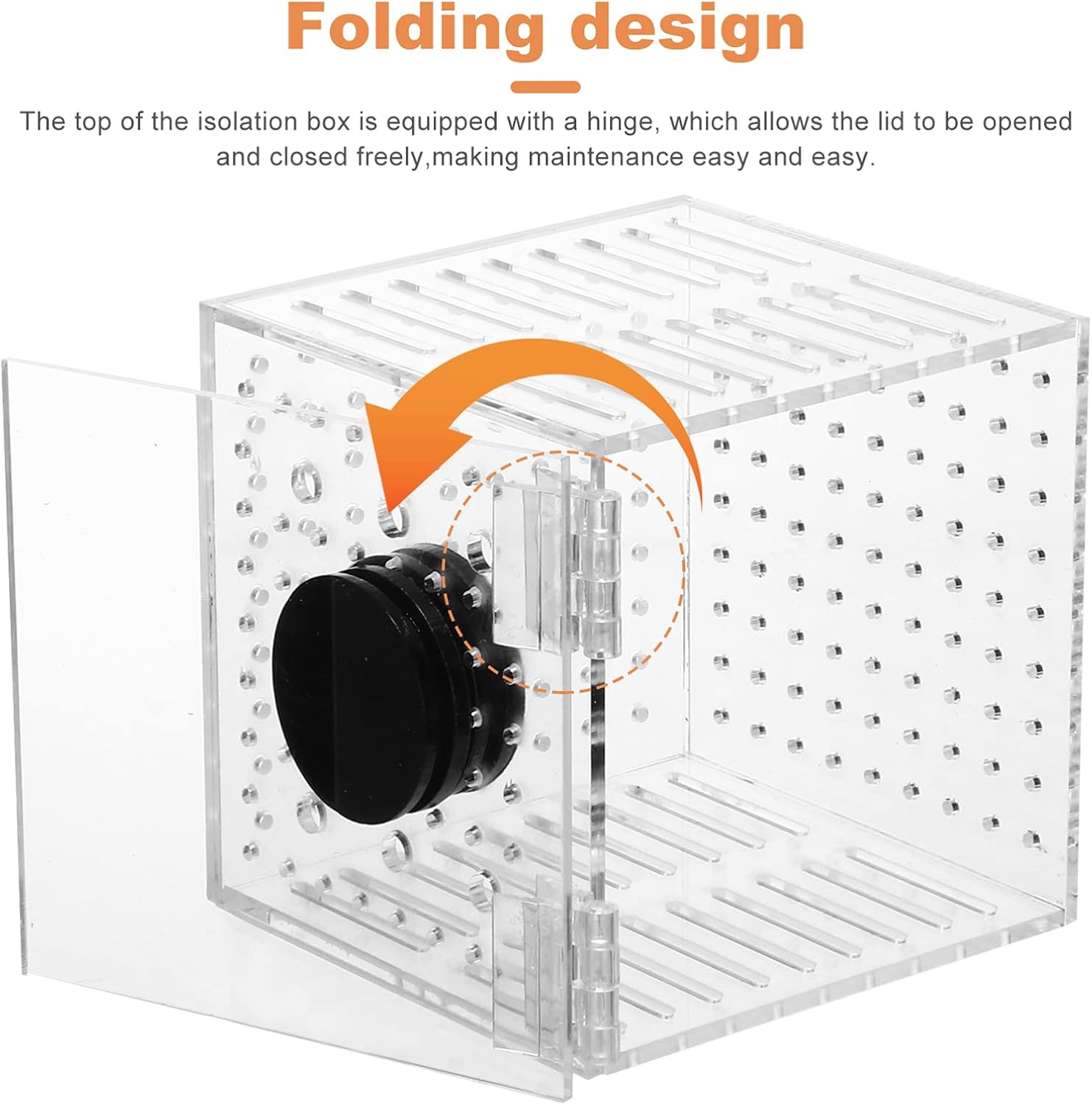 Toyvian 1pc Magnetic Fish Isolation Box Aquarium Breeding Case for Safe Fish Separation and Adaptation for Fry Easy to Install Tank