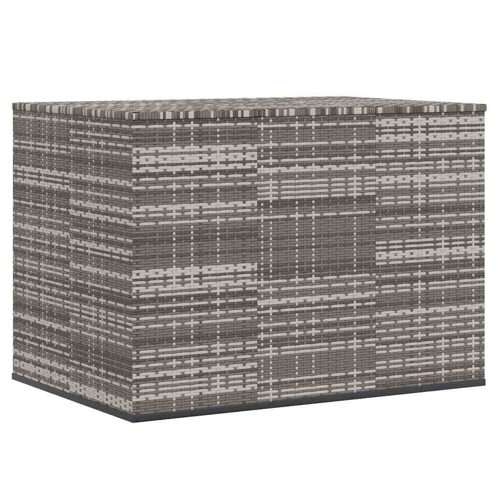 Cassapanca da giardino in rattan sintetico, 145 x 100 x 103 cm | Resistente alle intemperie, tasca interna impermeabile, molla a gas, facile da pulire