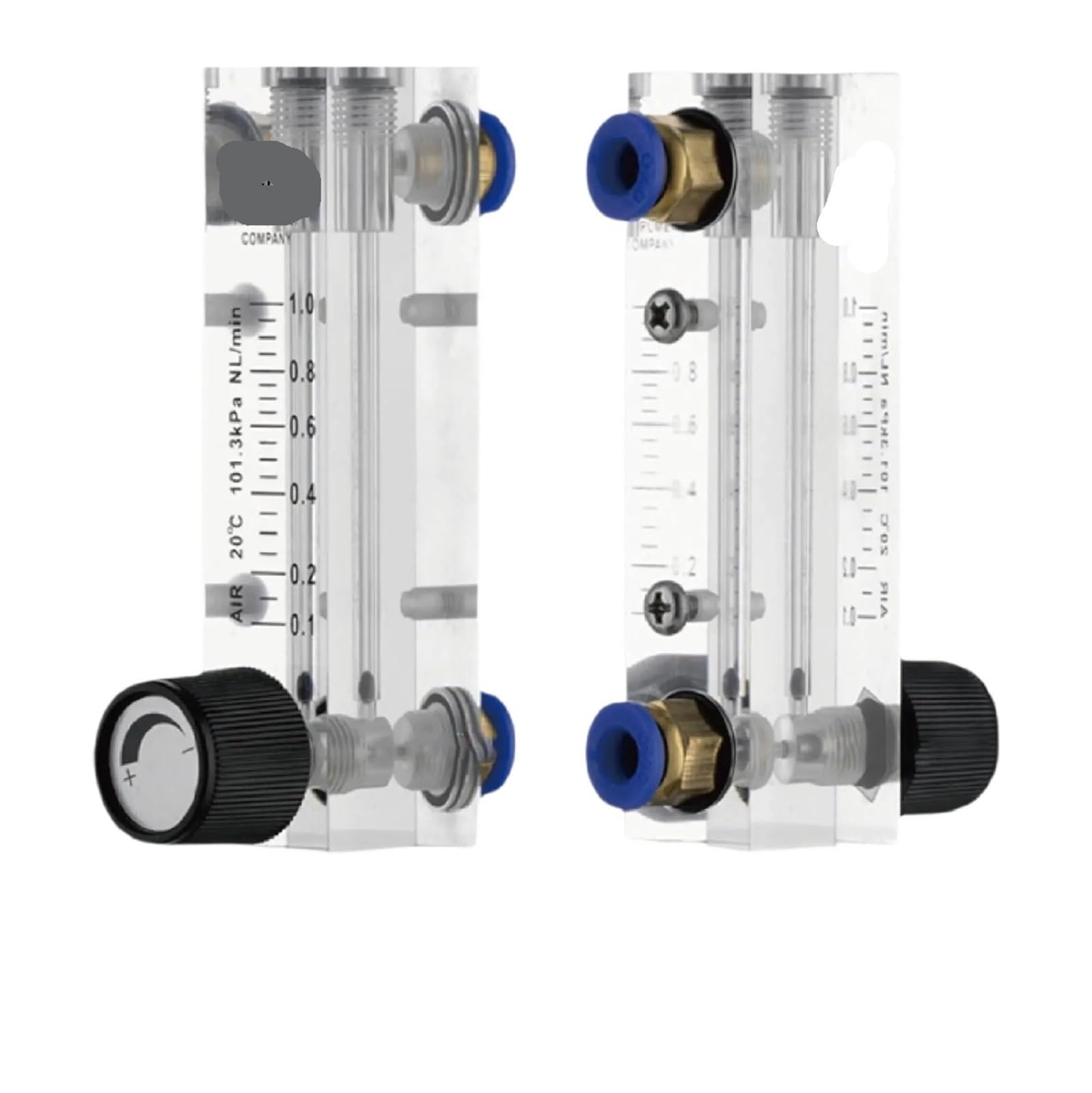 Medidor de flujo de Panel acrílico de LZM-4T, rotámetro de Gas líquido, medidor de flujo de aire comprimido, instrumento de análisis de agua, interfaz de 6mm(Gas-0.05-0.5LPM)
