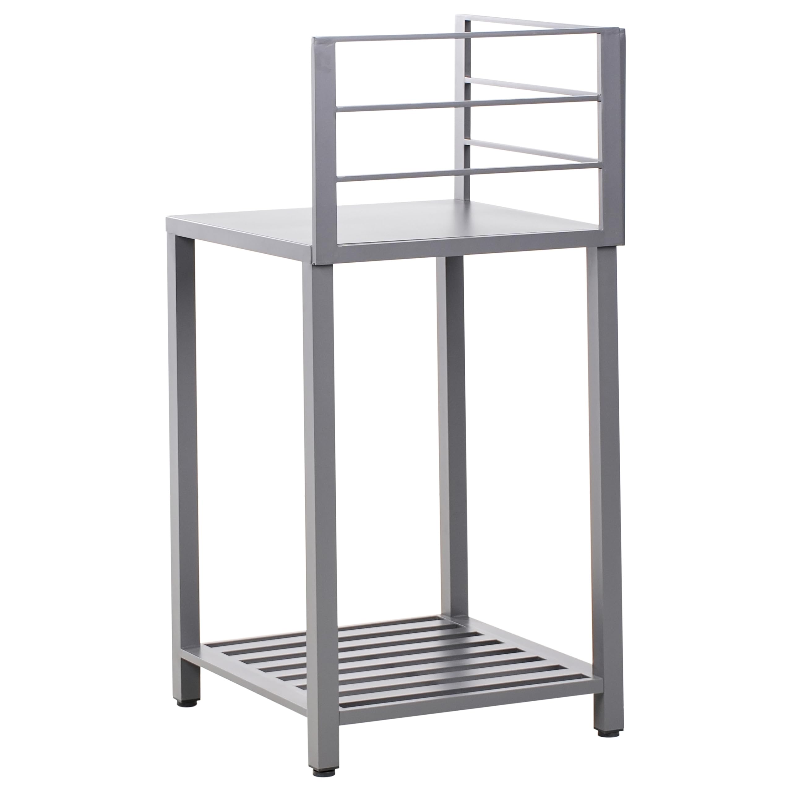Set cucina da esterno 4 pezzi Armadio in alluminio Isola Lavello Grigio